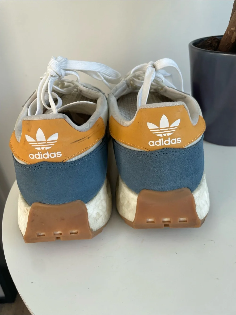 Men Size 11 adidas Retropy Grey Blue Orange Shoes